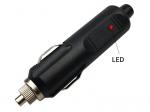 Auto Male Plug Cigarette Lighter Adapter with LED